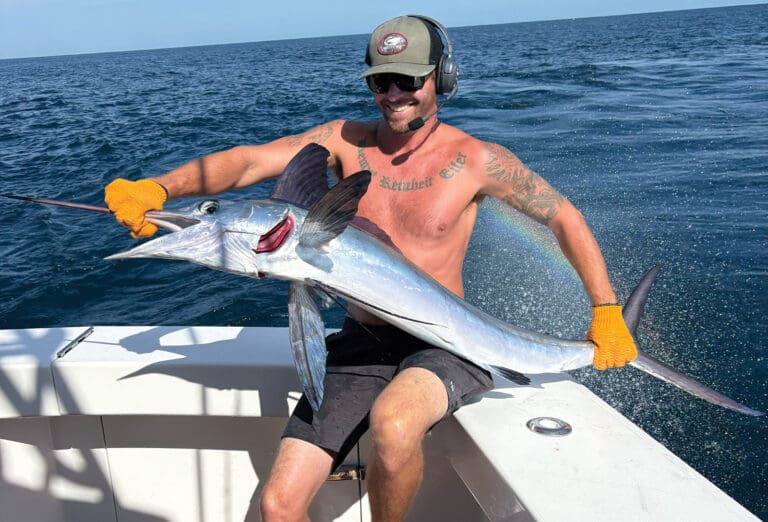 WHITE MARLIN OPEN COMPETITOR with Marlin on boat